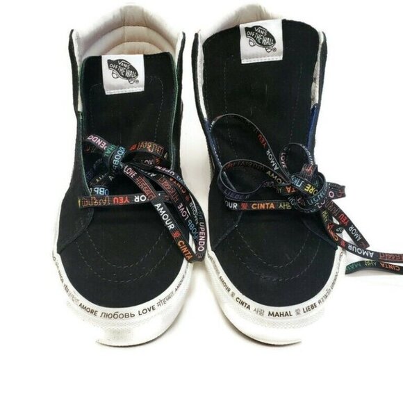 Vans Size Mens 8.5 Womens 10 OFF THE WALL Skateboard Shoes 721545 LOVE AMOR - Picture 2 of 10